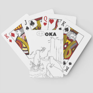 serbisches zyrillisches Siegel Spielkarten