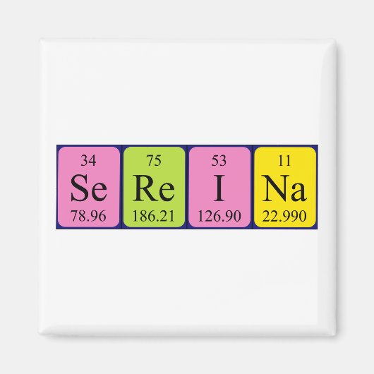 Sereina Periodenmagnet Magnet (Vorne)