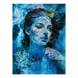 "Serelis" - Gelassenheit in Aqua Harmonie Poster