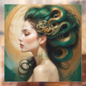 "Serelith" - Curls of Celestial Jade Fensteraufkleber (Blatt 2)