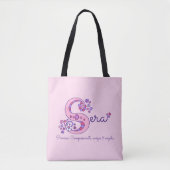 Seren Name und Bedeutungsmonogrammtasche Tasche (Vorderseite)