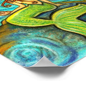 "Serena by Sea" Meerjungfrau Poster (Ecke)