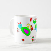 Serena Katzen-und Hundeverfolgung Kaffeetasse (Vorderseite Links)