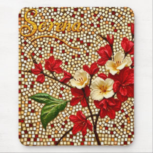 SERENA ~ Niedliches Blumenmuster ~ Mousepad