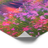 Serenade der Natur, bezaubernder Wald Poster (Ecke)