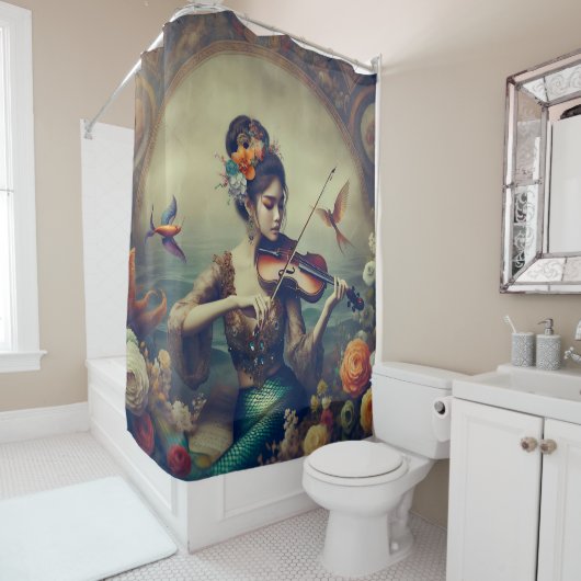 "Serenade des Meeres" Duschvorhang (Beispiel)