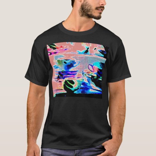 Serenade-Geschirr Striped Rosa T-Shirt (Vorderseite)