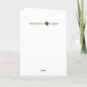 Serenade - Gruß, Note Card Karte (Rückseite)