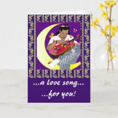Serenade - Gruß, Note Card Karte (Gelbe Blume)