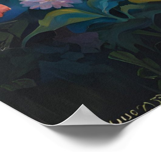 Serenade im Garten Poster (Ecke)