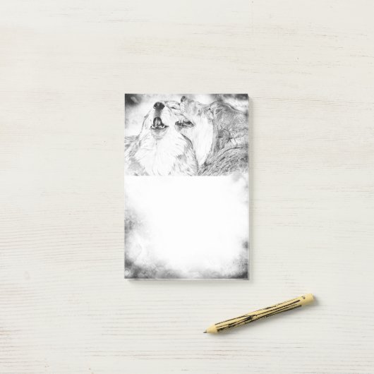 Serenade im Nebst Post-it Klebezettel (Auf Schreibtisch)