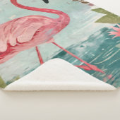 Serenade in Pink: Ein Flamingo-Paradies Sherpadecke (3/4)