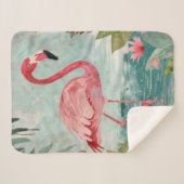 Serenade in Pink: Ein Flamingo-Paradies Sherpadecke (Vorderseite (Horizontal))