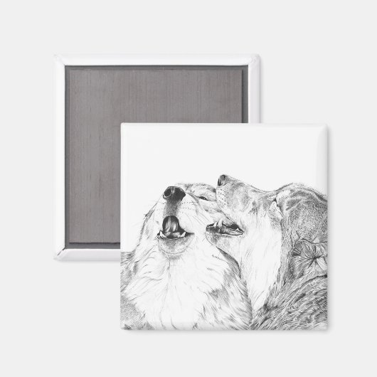 Serenade - Wolf Magnet (Vorderseite/Rückseite)