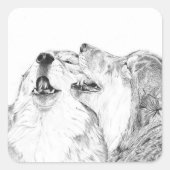 Serenade - Wolf Sticker (Vorderseite)