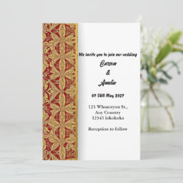 "Serenading Liebe in all ihren Details" Einladung