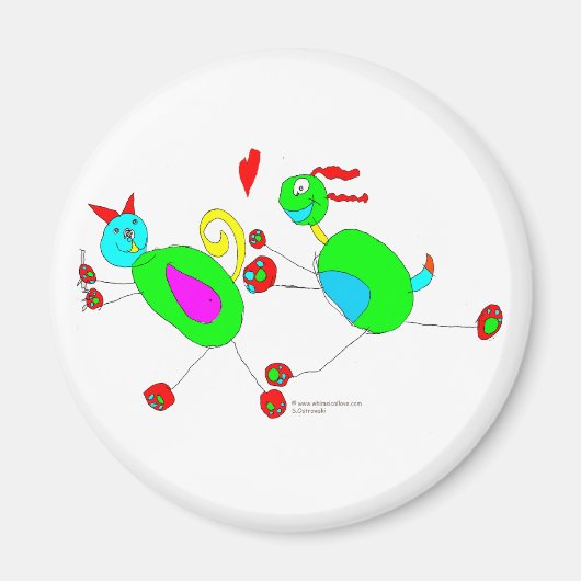 Serenas Katze und Hundehase Magnet (Vorne)