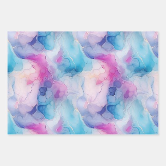 Serendipity Crystal Blue Geschenkpapier Set (Vorderseite 3)