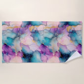 Serendipity Crystal Blue Strandtuch (Vorderseite)