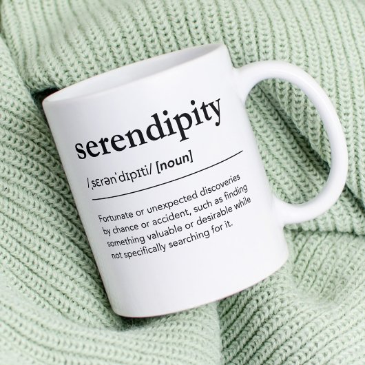 Serendipity Definition Schönes Wörterbuch Kaffeetasse