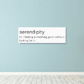 Serendipity - minimalistische Kunst an der Wand Leinwanddruck (Insitu (Holzboden))