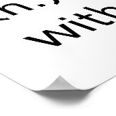 Serendipity - minimalistische Kunst an der Wand Poster (Ecke)