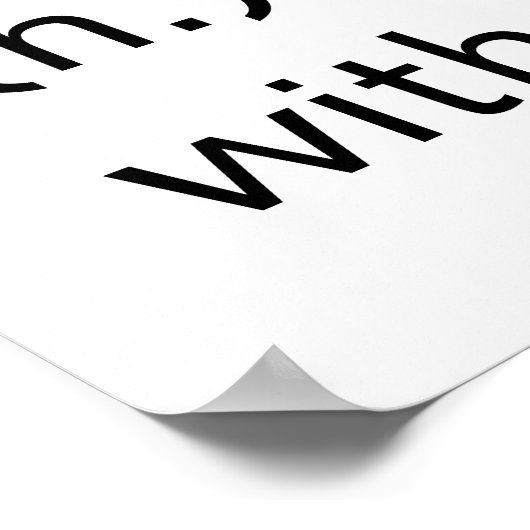 Serendipity - minimalistische Kunst an der Wand Poster (Ecke)