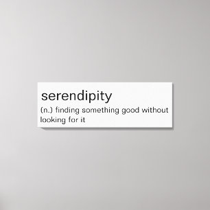 Serendipity - minimalistischer Wandkunst Leinwanddruck