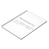 Serendipity notebook notizblock (Linke Seite)