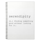 Serendipity notebook notizblock (Vorderseite)