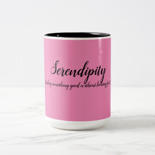 Serendipity Zwei-Tone-Tasse Zweifarbige Tasse (Mittel)