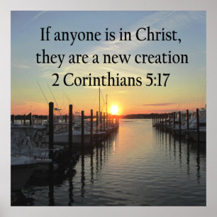 SERENE 2 CORINTHIAN 5:17 SONNENSET FOTO POSTER