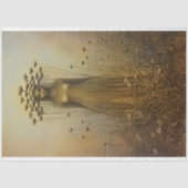 Serene Abbildung Verzierte Blume Kopfzeile U6 Deco Seidenpapier (Vorderseite)