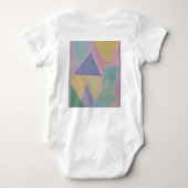 Serene Abstracts: A Pastel Dream Baby Strampler (Rückseite)