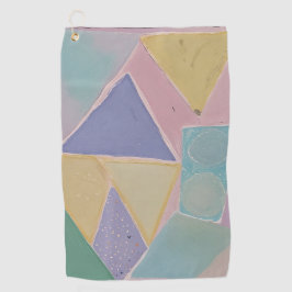 Serene Abstracts: A Pastel Dream Golfhandtuch