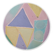 Serene Abstracts: A Pastel Dream Keramikknauf (Vorderseite)