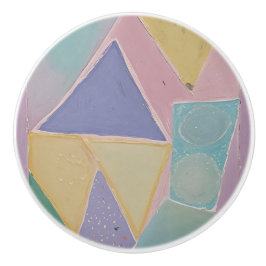 Serene Abstracts: A Pastel Dream Keramikknauf