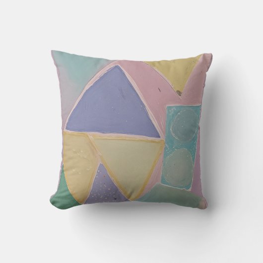 Serene Abstracts: A Pastel Dream Kissen (Vorderseite)