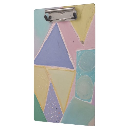 Serene Abstracts: A Pastel Dream Klemmbrett (Links)