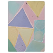 Serene Abstracts: A Pastel Dream Klemmbrett (Rückseite)
