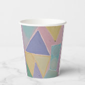 Serene Abstracts: A Pastel Dream Pappbecher (Rückseite)