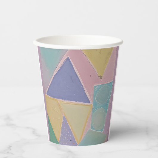 Serene Abstracts: A Pastel Dream Pappbecher (Vorderseite)