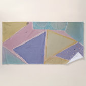 Serene Abstracts: A Pastel Dream Strandtuch (Vorderseite)