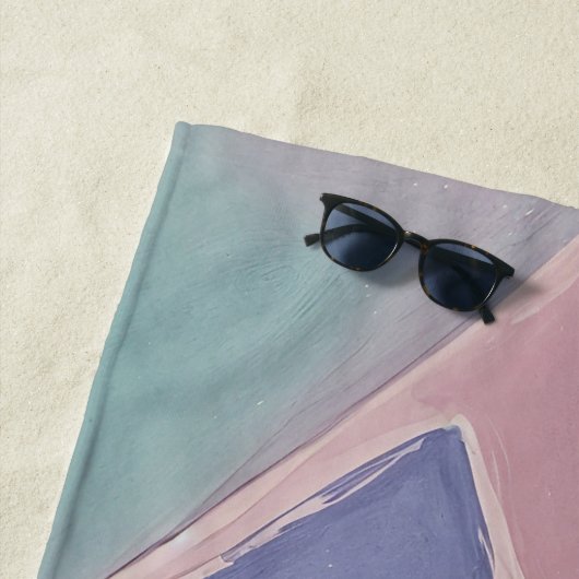 Serene Abstracts: A Pastel Dream Strandtuch (Beispiel)