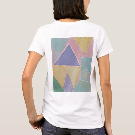 Serene Abstracts: A Pastel Dream T-Shirt (Rückseite)