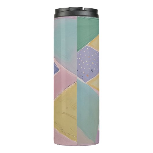 Serene Abstracts: A Pastel Dream Thermosbecher (Rückseite)