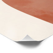 Serene Abstrakt Geometric Print Poster (Ecke)