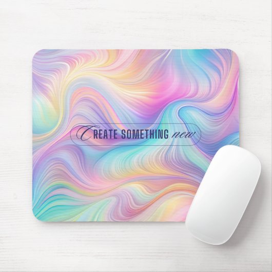 Serene Abstrakte Pastel-Maus-Pad mit Inspirationa Mousepad (Mit Mouse)