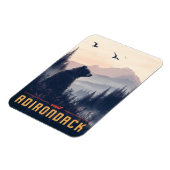 Serene Adirondack Bär: Ein Vintager Magnet (Linke Seite)