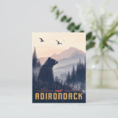 Serene Adirondack Bär: Ein Vintager Postkarte (Stehend Vorderseite)